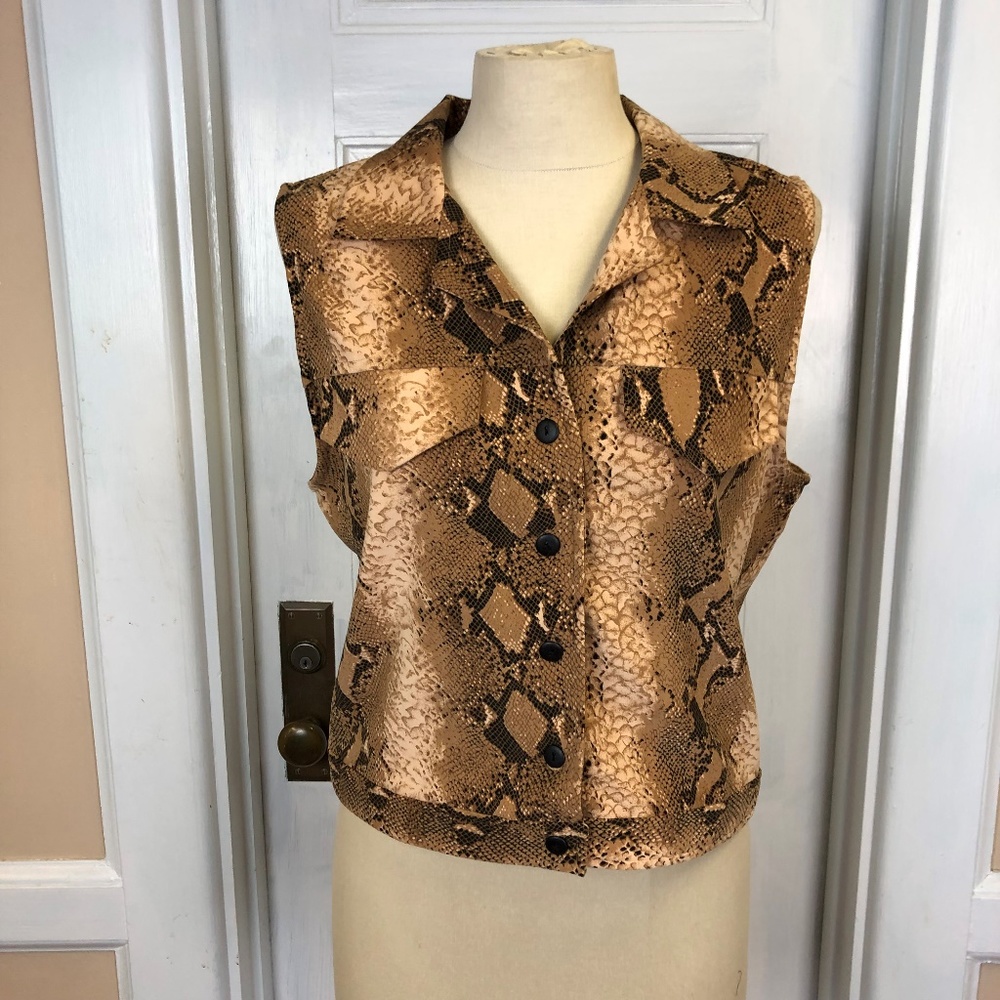 Snake Pattern Vest Top